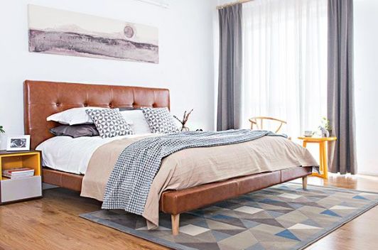 顏色巧搭配布藝沙發(fā)扮靚客廳